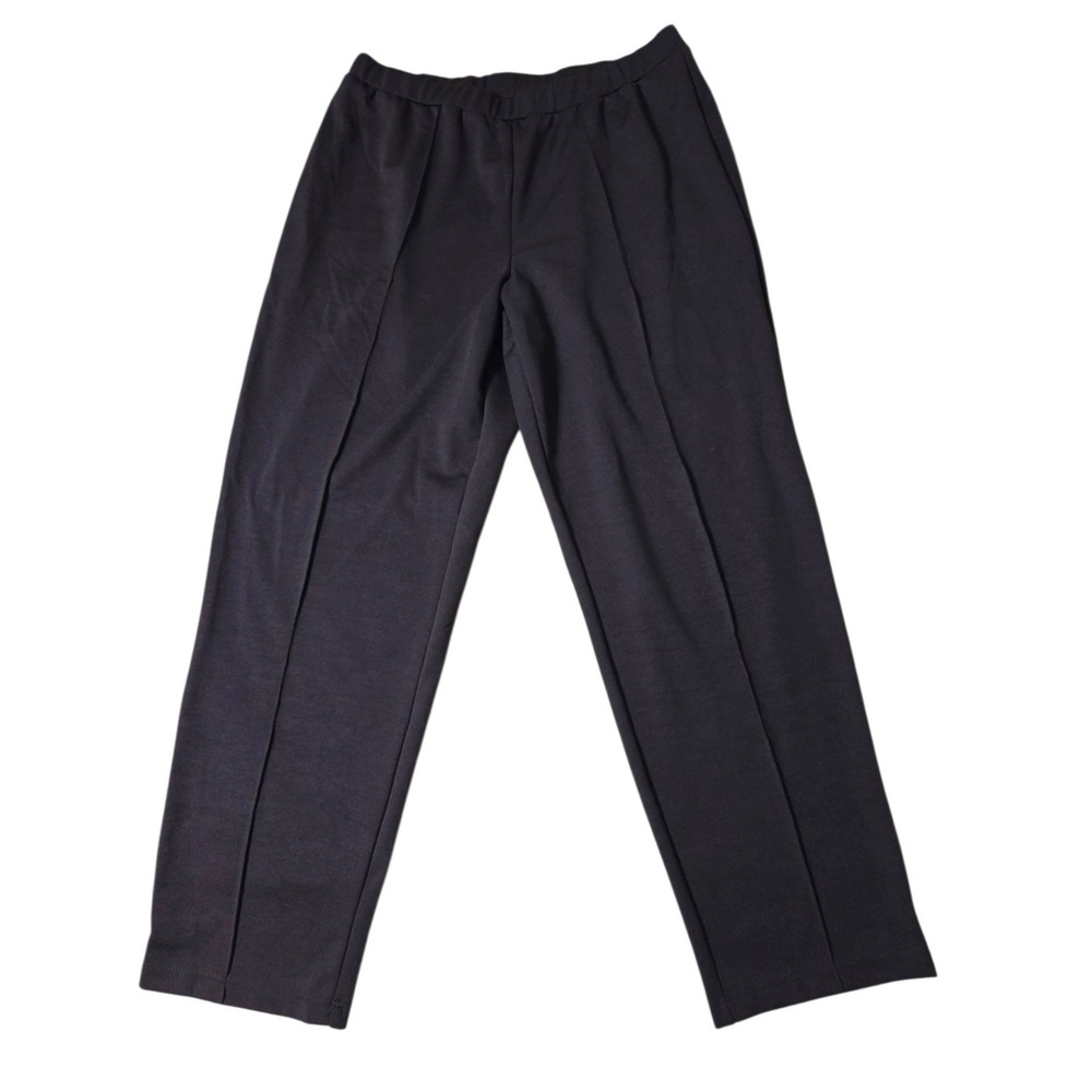 Vintage Worthington Dark Brown Straight Leg High Rise Pull On Dress Pants 1X